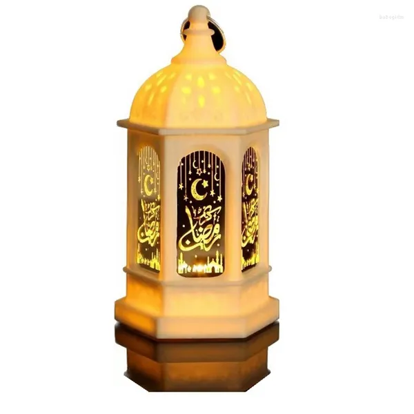 Figurines décoratives 6 pièces lanterne suspendue Ramadan Lamp Moon Star Decoration Vintage