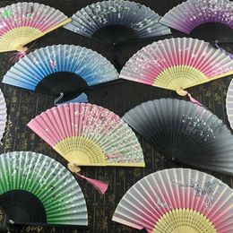 Figurines décoratives 7 pouces de style chinois rétro imitation japonaise Fan de fans de fans de danse à main