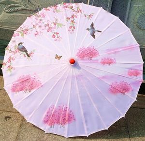 Figuras decorativas 70/56cm Estilo chino Papel de aceite para paraguas Pogografía de baile Props Flower Art Parasol Wedding Campus Campus