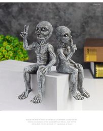 Figuritas decorativas abstractas de resina alienígena, adornos para manualidades, librería, escultura Interior para el hogar, artesanía, regalo de cumpleaños