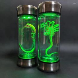 Figurines décoratives Alien Glow Jar Xenomorph spécimen Facehugger embryon verre film accessoire décor à la maison bureau artisanat Sculpture