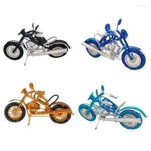 Figurines décoratives en fil d'aluminium tissé, modèle de Sculpture de moto, cadeau de pendaison de crémaillère, ornement pour la maison, la chambre à coucher, le bureau, décor de bureau