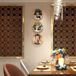 Figuras decorativas, placa de pared de cerámica americana, decoración colgante creativa para sala de estar y comedor, adornos de fondo