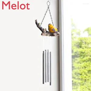 Figurines décoratives American Country Style Bird Wind Chimes Bedroom Ornements Creative Birthday Gift Migne Home Door Decoration suspendue