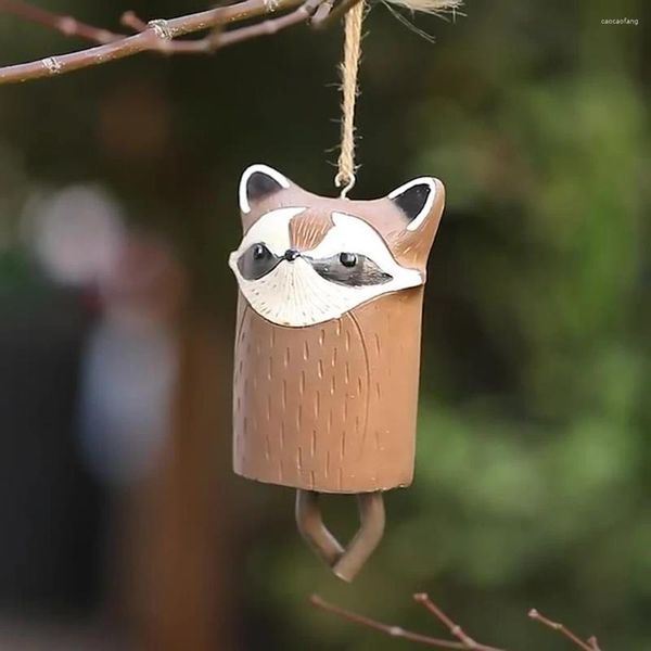 Figurines décoratives American Garden Wind Chimes Small Animal Pendant Bohemian Beautiful Countryside Resin Crafts Courtiage