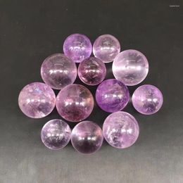 Figurines décoratives Amethyst Cristaux de quartz Sphère Pierres naturelles et minéraux Gemles Ball Reiki Feng Shui Artisanat