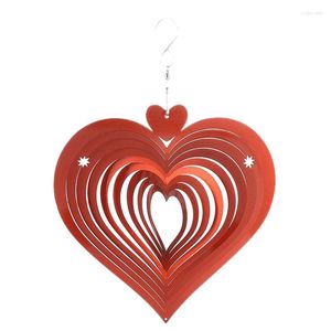 Decoratieve beeldjes Art Garden Decoratie achtertuin buiten indoor douane klaring cadeau Red Love Wind Catcher