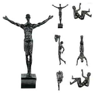 Figuras Decorativas Atleta Escalada En Roca Hombre Fondo De Resina Decoración Colgante De Pared Escultura Estatua Figuras Decoración Presente Hogar Retro