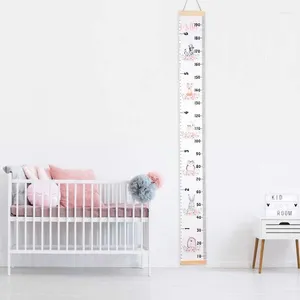 Figurines décoratives pour bébés et enfants, règle de taille, tableau des tailles de croissance, autocollant mural pour chambre, décoration de la maison, suspendue