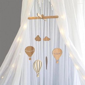 Decoratieve beeldjes Babykamer Luchtballonhanger Houten windgong Kinderkamerdecoratie Muurtent Hangende ornamenten Dromenvanger