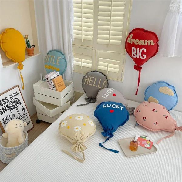 Figuras decorativas de almohada de globo adornados colgantes de algodón