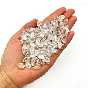 Decoratieve beeldjes Mooie 50g Natuurlijke Bulk Kristallen Stenen Galvaniseren Helder Kwarts Reiki Healing Gepolijst Chakra Grind Specimen