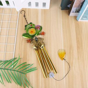 Figurines décoratives Belle porte Wind Bell Frog Design avec hook carillon Pendant décoration Creative Art Garden pour la maison