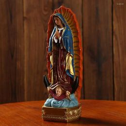 Figurines décoratives, belle Statue de notre-dame de Guadalupe, vierge marie, Sculpture en résine, cadeau d'exposition de noël, ornement décoratif