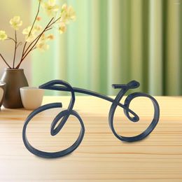 Figurines décoratines sculpture de vélo de vélo de vélo décor de statue mini-cadeau artisanat acrylique