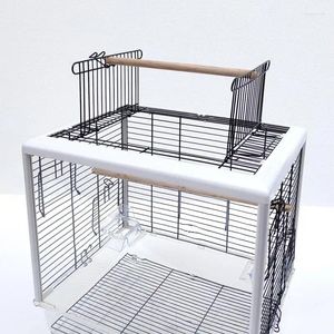 Figurines décoratines Bird Transport Cage Parrot Nest House Pet de portage Sac de transport respirant Outdoor Sortez des Canaries / Love Birds Travel Supplies