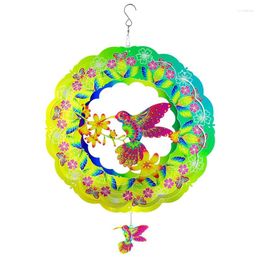 Decoratieve beeldjes Bird Wind Spinners 12inch 3D roestvrijstalen hangende spinner voor buitendecor tuing decoratie duurzaam gemakkelijk te gebruiken