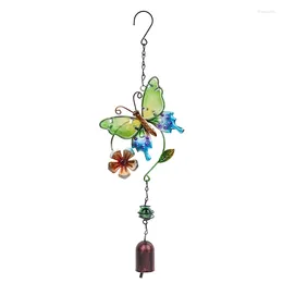 Figurines décoratifs Butterfly Wind Chime Ornement Ornement Musique Musique Windchimes avec Bell For Garden