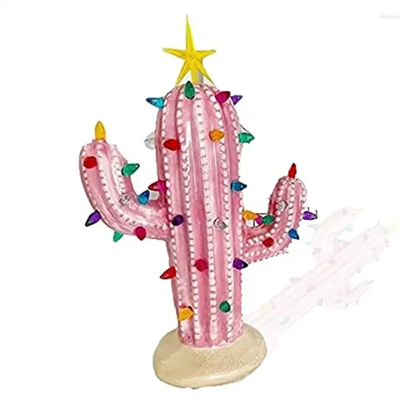 Figurines décoratives cactus arbre de Noël éclair