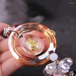 Figurines décoratives Car suspendue 23 Lumineux Fashion Crystal Pendant Décoration Guanyin Interior Supplies Home Decor