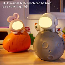 Decoratieve beeldjes Cartoon Piggy Bank Saving Pot Night Light Ornament Children Money Box Ambient Toy Year cadeau