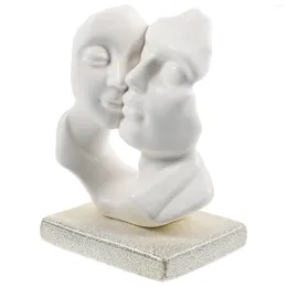 Figurines décoratives en céramique, Statue de Couple, Figurine de mariage, étagère de chambre à coucher, Table de cheminée, décor de Couples