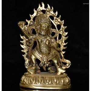 Figurines décoratives Chine Brass King Kong Bouddha Artisanat Statue