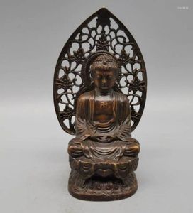 Figurines décoratives en cuivre de chine, Statue de bouddha Tathagata du grand jour, petits objets artisanaux