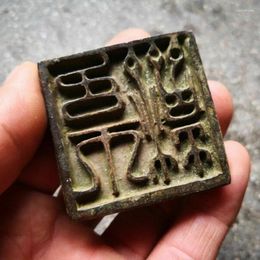 Figurines décoratives de chine, vieux articles en Bronze, sceau en cuivre et Sculpture d'écriture ancienne, décoration de bureau, ornements de Collection