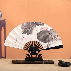 Figurines décoratives chinois Éventail de pliage classique Vintage Modèle exquis Lady Dance Dance Handheld Tissu Summer Abanicos Para-Boda