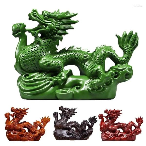 Figurines décoratives Statue de Dragon chinois 2024, Mini Figurine du zodiaque