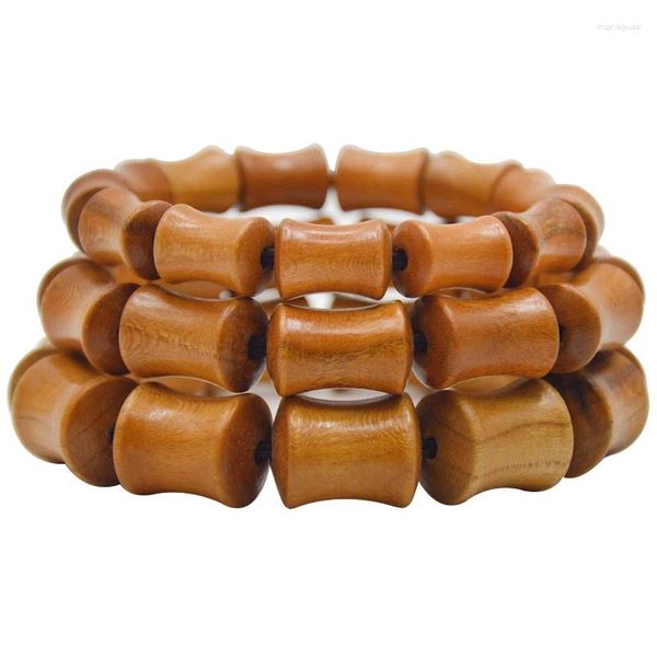 Figuras decorativas Feng Shui Festival Festival Festival Natural Peach Wood Beads Beads para coches especiales Decoración del hogar del hogar