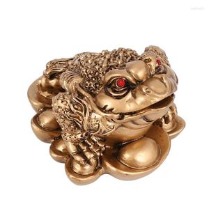 Decoratieve beeldjes Chinese Feng Shui Geld Lucky Fortune Wealth Frog Toad Coin Home Decoration Office Gifts