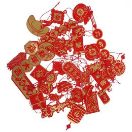 Figuras decorativas Tassas de nudo chino Pendientes creativos de dibujos animados Cinero 2024 años decoraciones