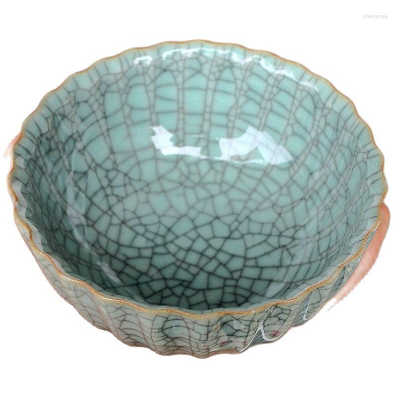 Dekoratif Figürinler Çin eski çatlak sır guan offcial fırın porselen kase