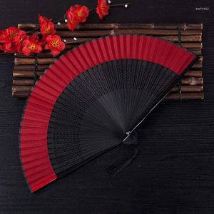 Figurines décoratives Chinese Plum Peinture Fan de pliage à main