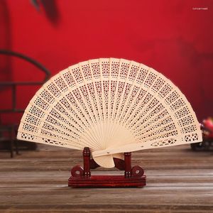 Decoratieve beeldjes Chinese stijl Fan Vintage Handhold Black Color Paper Uppper Folding -fans voor dans trouwfeest Verjaardagsgeschenken Home