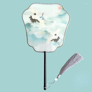 Decoratieve beeldjes Chinese stijl Vinatge Hand Fan Vintage Dance Hanfu Party Wedding Gunst cadeau voor gasten stof