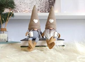 Decoratieve beeldjes Christams Decoraties voor Home Coffee Gnomes Plush Gnome Dolls Bar Decoration Farmhouse Kitchen Doll