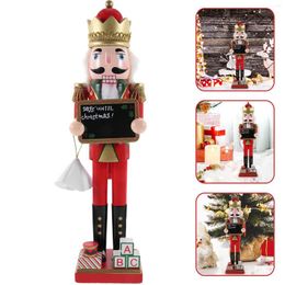 Decoratieve beeldjes Kerst Desktop Notenkraker Figuur Houten Ornament Kerstdecoratie