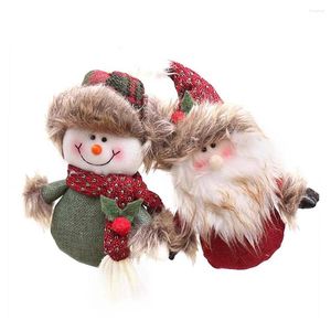 Figurines décoratives Noël suspendus ornements en peluche