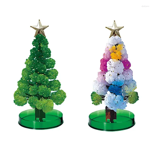Figurines décoratives arbre de Noël jouet papier floraison magie de croissance magique germination cristal