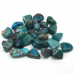 Decoratieve beeldjes Chrysocolla tuimelde stenen natuurlijke kristallen specimen onregelmatige vorm rots mineraal Reiki Bulk Home Aquarium Decoratie