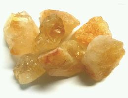 Decoratieve beeldjes Citrine Crystal Geode Mineraal Natuurlijk goud Geel Rock Gemstones (1 -stuk)