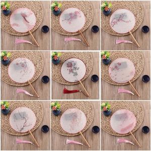 Decoratieve beeldjes Classical Court Hand Fan Chinese Vintage Ladies Silk Dance For Women Wedding Party Cosplay Accessoires Home Decor