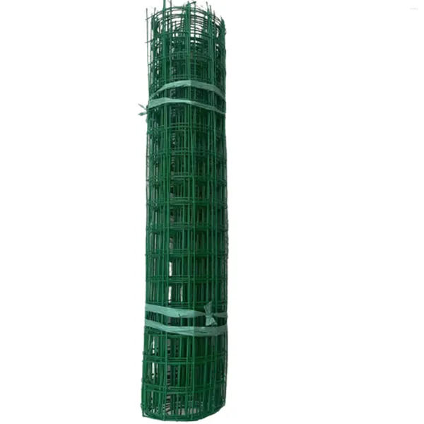 Figurines décoratines Clôture enrobée Multipurposée Rouleau galvanisé Netting de fil durable pour Courte de jardin extérieur