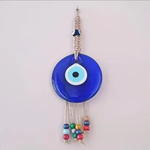 Decoratieve beeldjes kleurrijke kralen windgong met Turks Grieks glas blauw oog kwaad voor woonkamer slaapkamer kindermuur decoratie cadeau