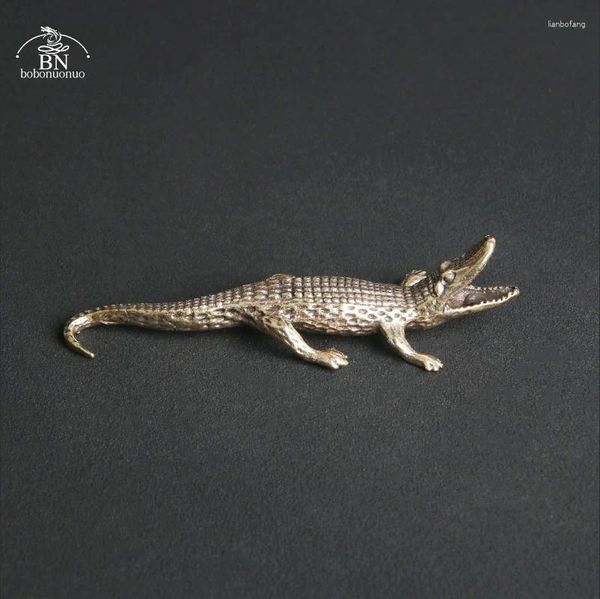 Figurines décoratines Copper Crocodile Mininature Mini DÉCORATIONS DE BURE DE BRAS