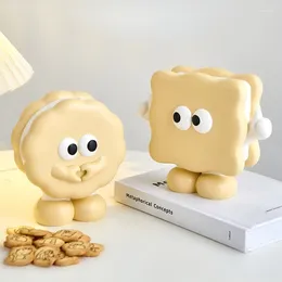 Figurines décoratives créatives mignons de forme de biscuit épargne cobriggy banc décoration maison salon armoire télévisée cadeau d'anniversaire pour enfants