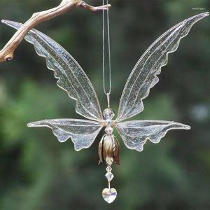 Decoratieve beeldjes Creative Fairy Wind Chime Metal Windchime Ornament Crafts Decor Accessoire for Home Courtyard Yard Supplies 87ha